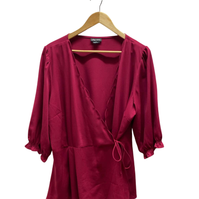 City Chic Womens Size M Pink Top
