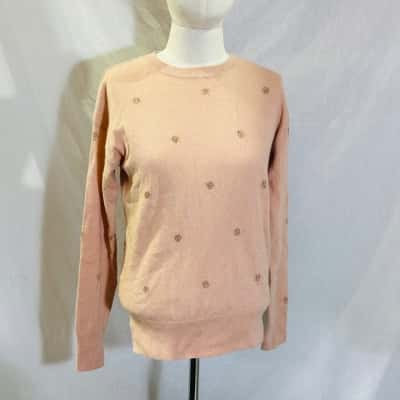 COUNTRY ROAD Size XXS Alpaca Blend Crew Neck Jumper Pink  