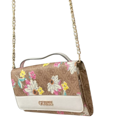 Guess Womens Shoulder Bag Floral / White 