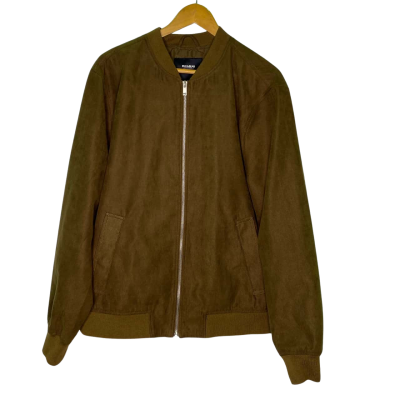 Pull & Bear Mens  Size XL Bomber Brown 