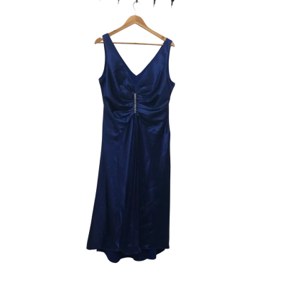 MR K Womens  Size 16 Midi Dress Blue 