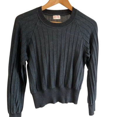 “Gorman”long sleeve sparkle blue Womens  Size 10 Navy Blue jumper 
