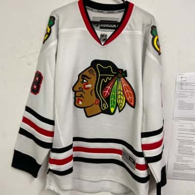 Reebok Mens  Size L Jersey Red / White 