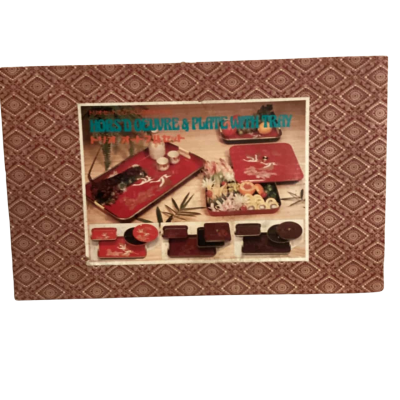 Vintage Hors’D Oeuvre & Plate With Tray Boxed Set