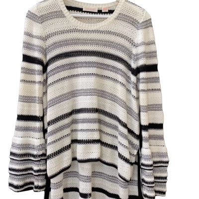 Sass & Bide Long Sleeved Speakeasy Top Size S Cream & Black