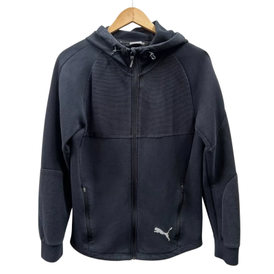 Puma Mens Size S Black Zip Up Hoodie