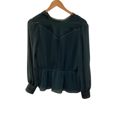 BNWT Forever New Womens  Size 6 Blouse Green 