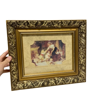 Vintage Framed  Art Prints X 2 By Frederick Morgan 