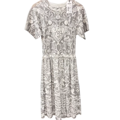 Missoni RRP: $ 985 Womens Size 44 Mini Dress Grey / White 