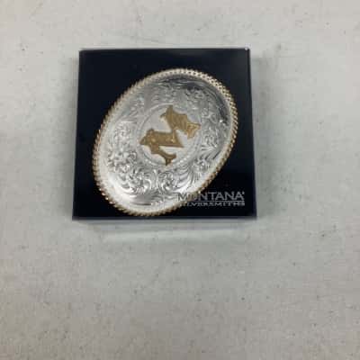 Montana Silversmiths Initial ‘M’ Belt Buckle 