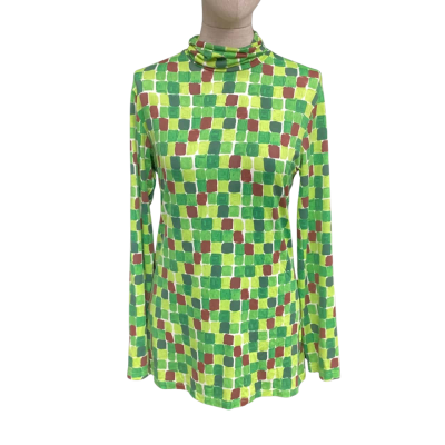Marni / Uniqlo  Size XL Long Sleeve Top Brown / Green 