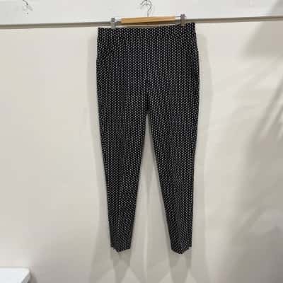 Joseph Ribkoff Womens  Size UK  16 High Waisted Pants Black  / Pattern / White 