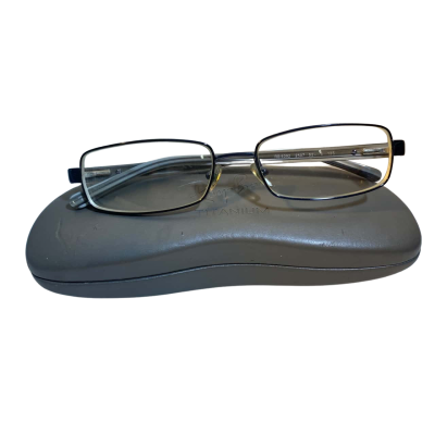 Ray Ban RB 6092 2507 Rectangle Gunmetal Blue Eyeglasses Optical Frame 50-16-135