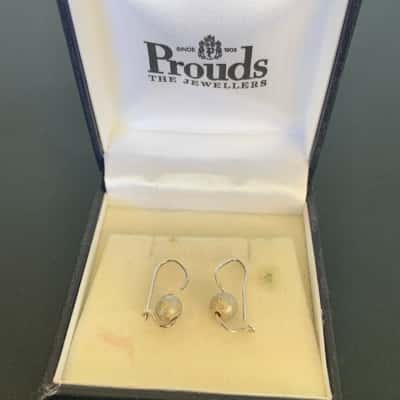 Sterling Silver Textured Ball Earrings - Prouds the Jewellers
