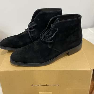 Dune London Mens Black  Desert/high ankle boots Size 10 