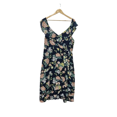 Khoko Womens  Size 16 Casual Dress / Cocktail Dress / Midi Dress / Shoestring Strap Dress Green / Navy Blue / Orange 