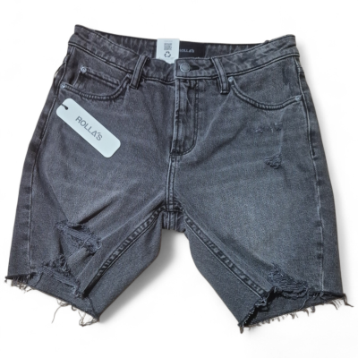 Rollas Mens  Size 28 Denim Shorts Black  