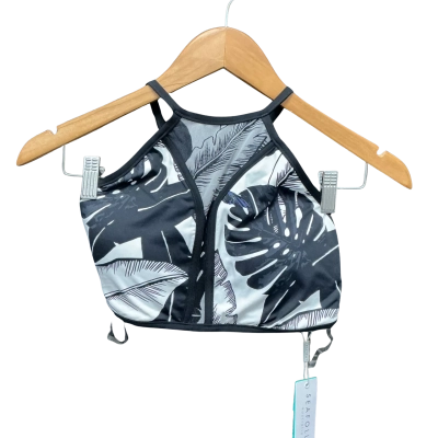 Seafolly Womens  Size 12 Bikini Top Black  / White RRP $109.95
