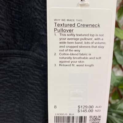 Lululemon Womens  Size 8 Sweater Black  