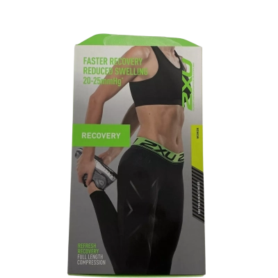 2XU Womens  Size L Black  refresh recovery full length compression leggings