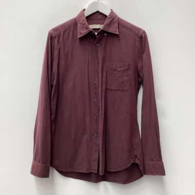 R.M. Williams Mens Burgundy  Long sleeve Shirt  Size M 