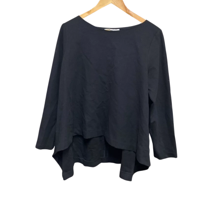 Carla Zampatti Womens  Size L Long Sleeve Top Black  
