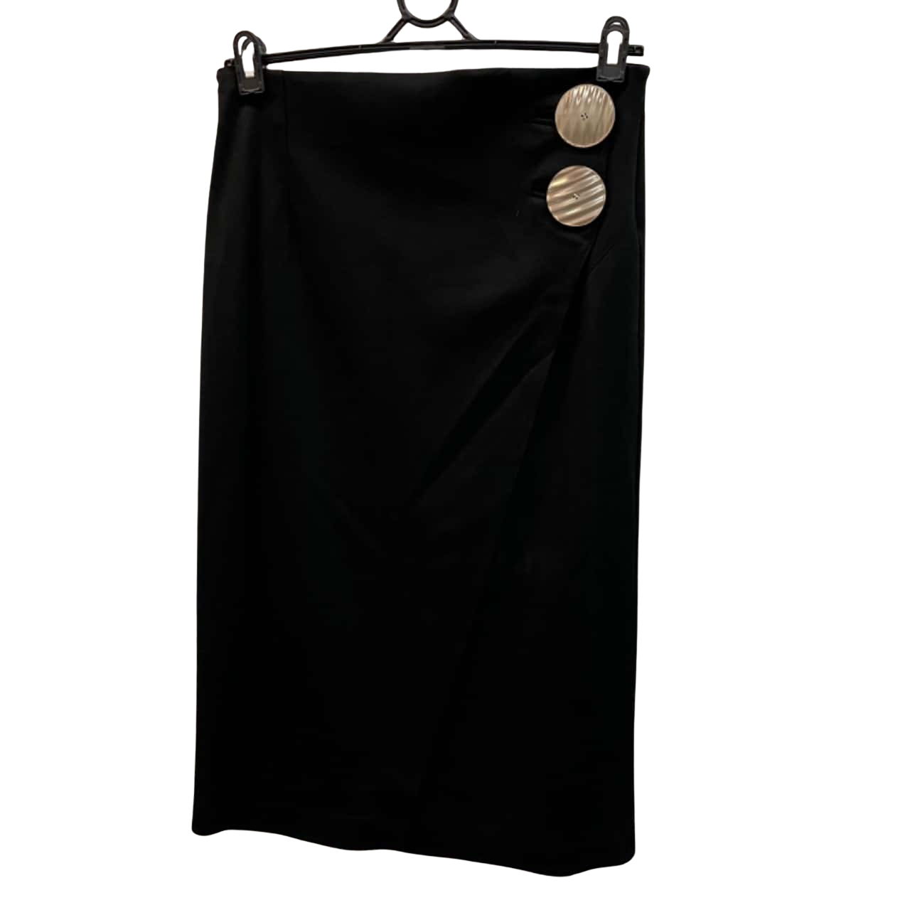 Black Wrap skirt suit 12266