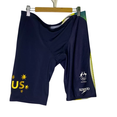 Speedo Kids  Size 16 Swim Shorts Black  / Green / Yellow 
