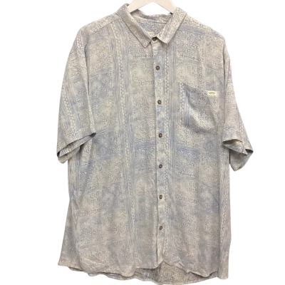 NEW - Ghanda Mens  Size XL Short Sleeve Shirt Blue 