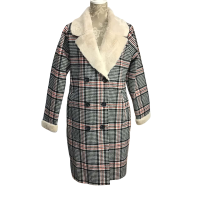  Bende Womens  Size 10(UK)  Long Line Houndstooth Winter Coat 