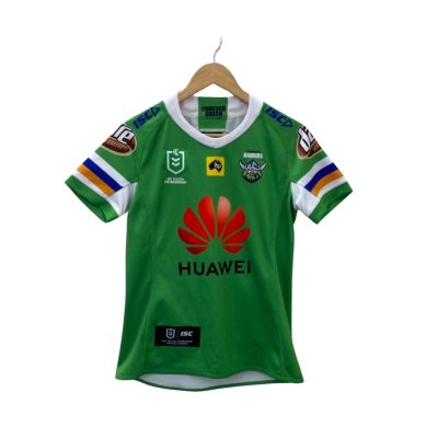 NRL Womens  Size 8 Green Canberra Raiders Top