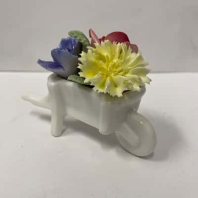 Coalport Wheelbarrow with flowers