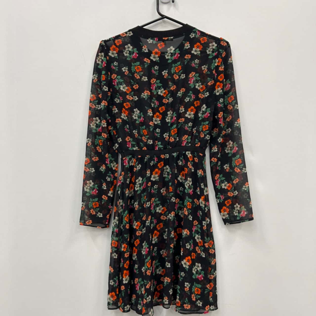 Maje Size 2 Floral sheer Dress (s)
