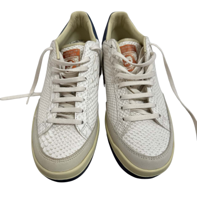 Adidas Mens Consortium, Rod Laver REPTILE Size 8 White 
