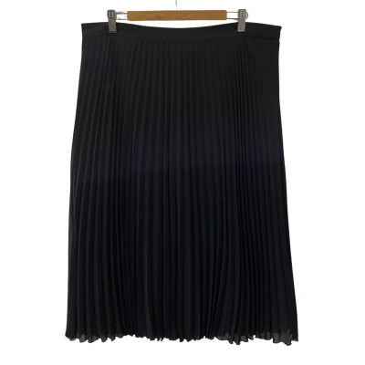 Jacqui-E Womens  Size 18 Pleated Skirt Black  