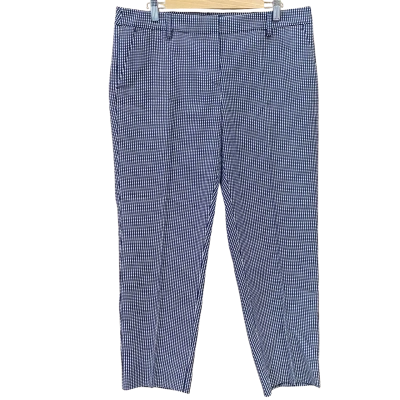 Sportscraft Navy/White Checked Pattern Pants Size 14