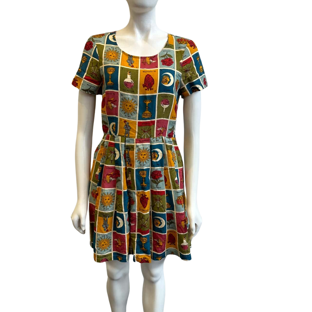 Dangerfield Women's Size 8 Linen Blend Short Sleeve Mini Dress ...