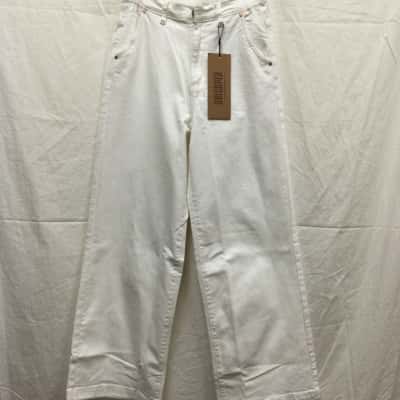 DRICOPER DENIM Womens Size 7/25 White Palazzo Jeans