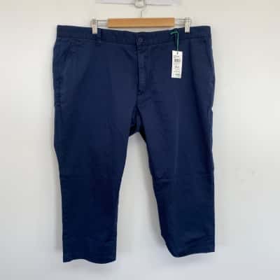 AXL+Co By Connor Dark Blue Platinum Slim Stretch Chino Pants  Size 42 