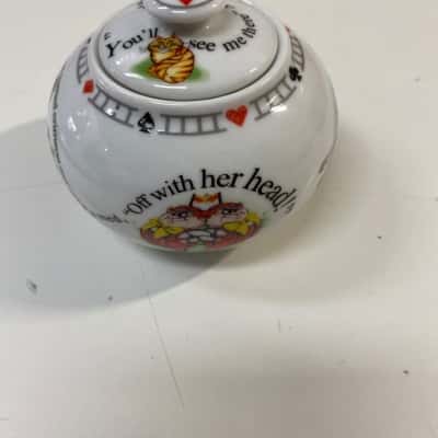 ceramic covered sugar bowl from the Cardew Design Alice in Wonderland 