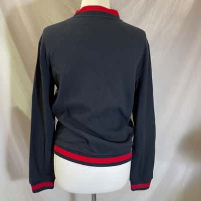Armani Exchange Size S Varsity Jacket Navy Blue / Red 