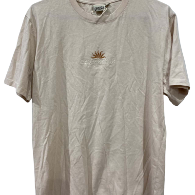 Ghanda Mens T-shirt  Size S Beige / Blue / Brown / Natural 