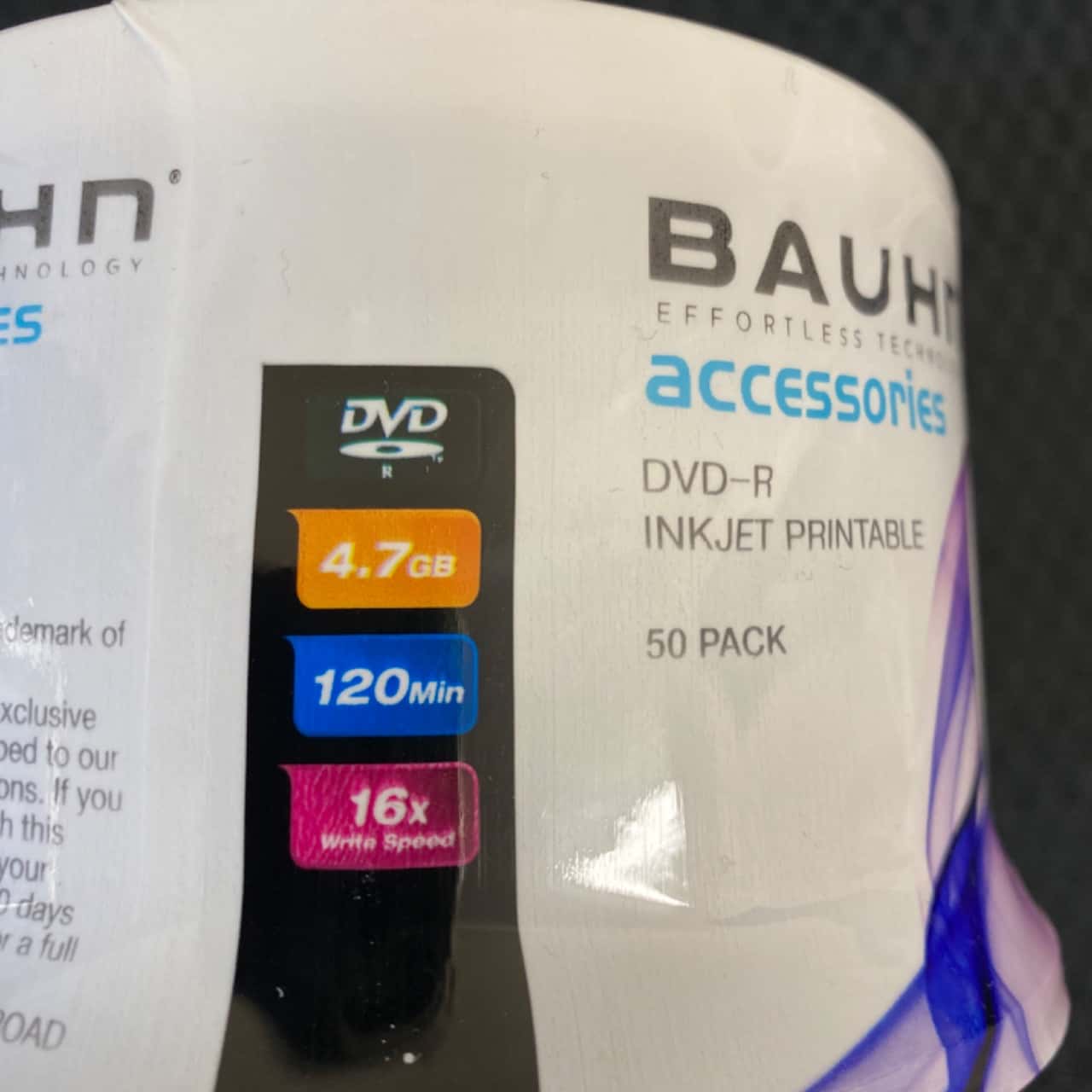 Bauhn DVD-R Inkjet Printable 50 pack(s)