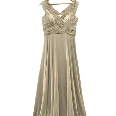 Juliette Women's  Size 12 Beige Formal Floor-length Dress