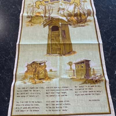 Australian Dunny Souvenir Tea Towel - Unused/Unwashed