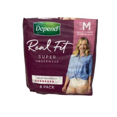Depend Real Fit Super Underwear - Medium 