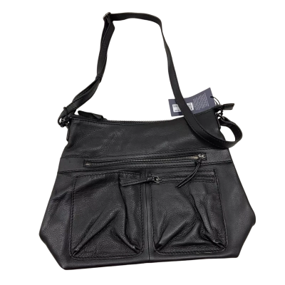 Colorado Black Leather Shoulder Bag