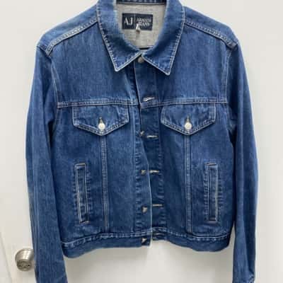 Armani Jeans Womens  Size M Denim Jacket Blue 