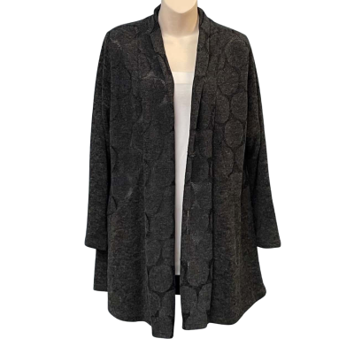 Whisper’s  Womens Size M Open Jacket Grey 