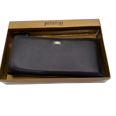 Pelletini 19cm Clutch Purse Outside Zipper Black RRP $49.95  (SHWP)